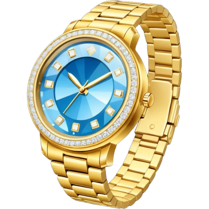 diamond watch on a wrist emoji