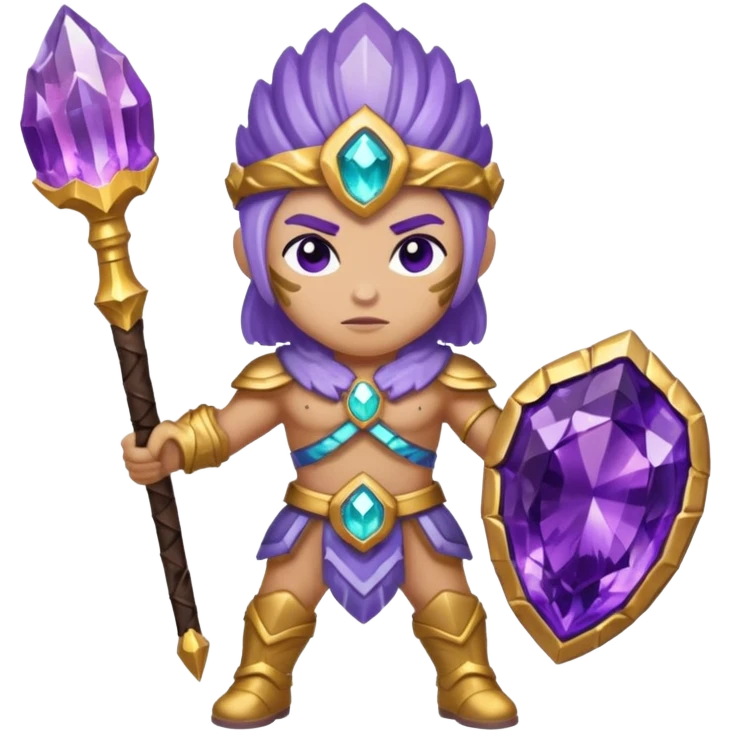 crystal geode warrior emoji