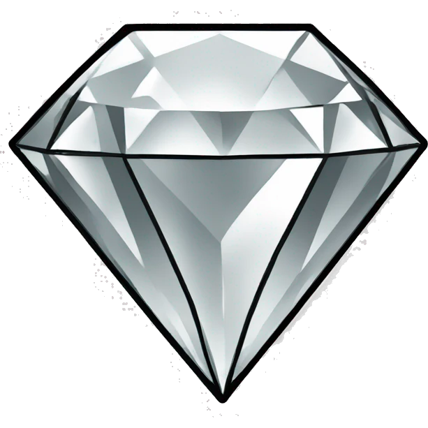 diamond, black outline, simple emoji