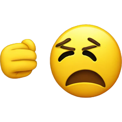 disappointed yellow emoji  emoji