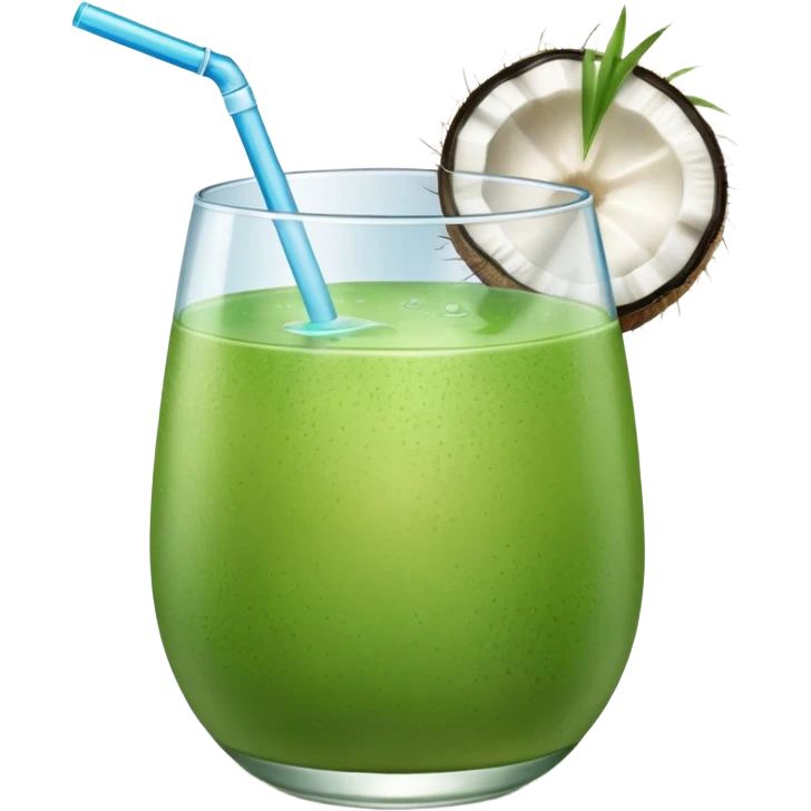 Green Coconut water emoji