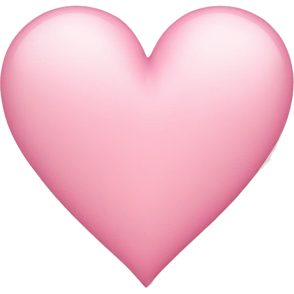 Lite pink Heart emoji