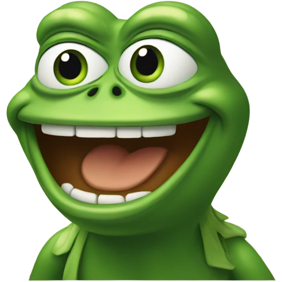 Excited pepe the frog emoji