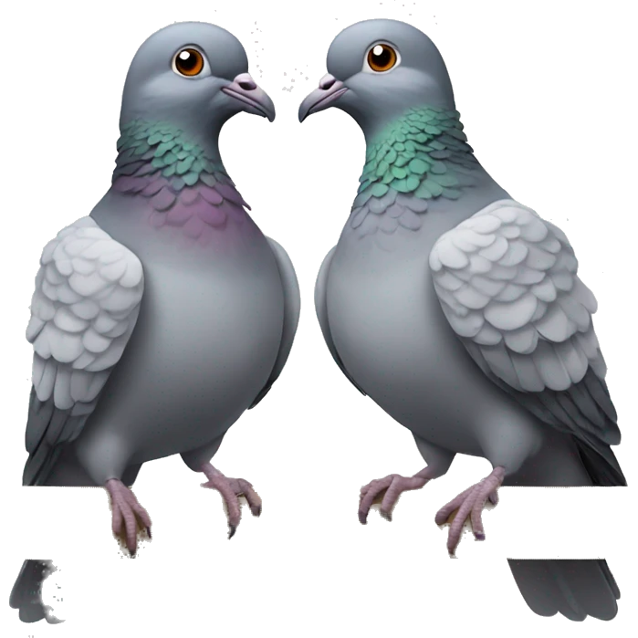 Two pigeons  emoji