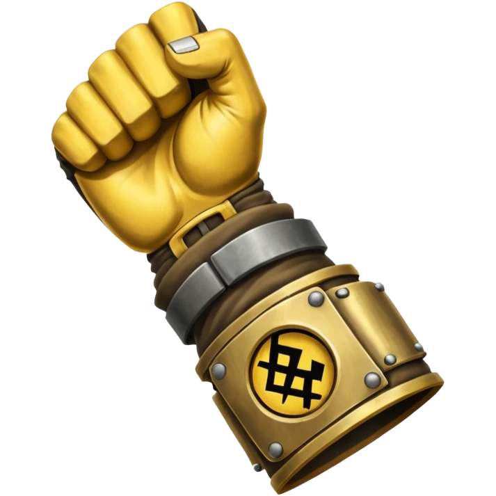 iron fist gauntlet, fist closed, symbolizing resistance emoji