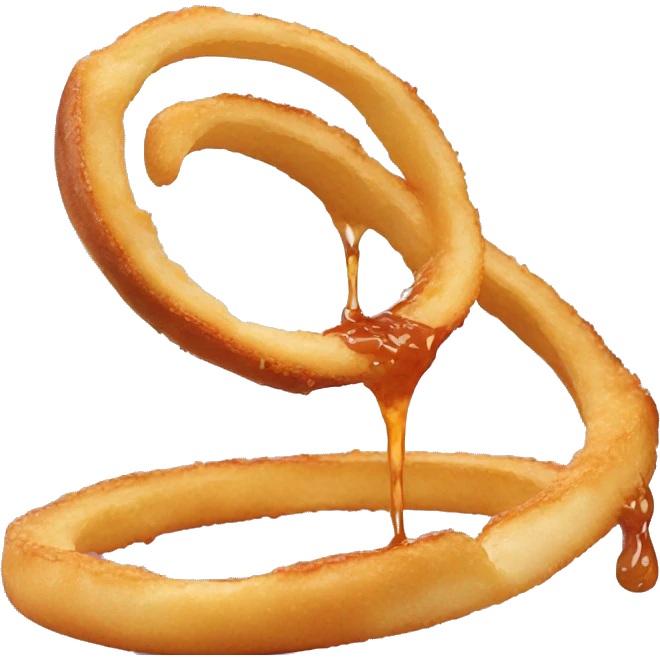 Onion ring dripping emoji