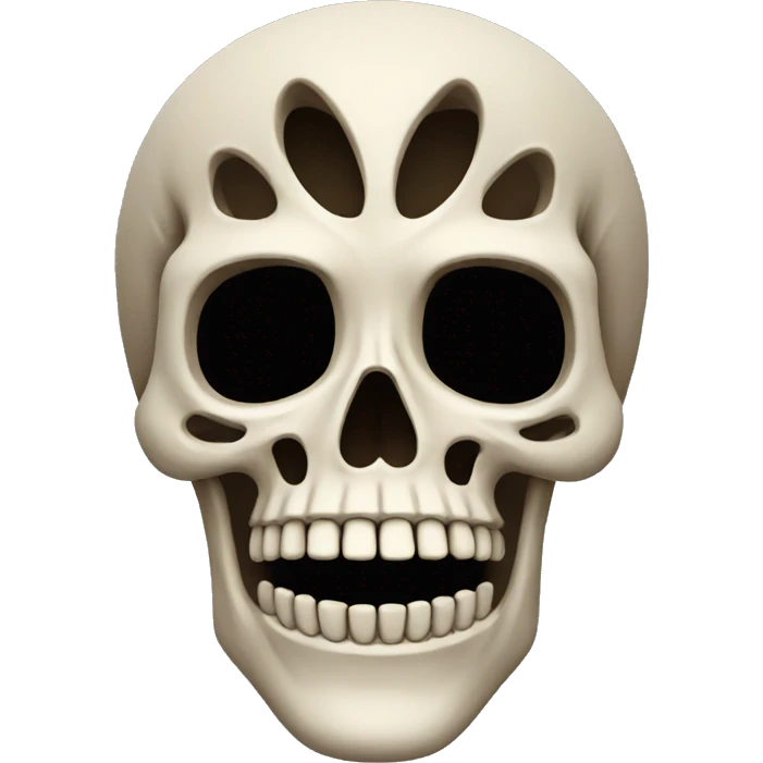 skeleton. Show from the top emoji