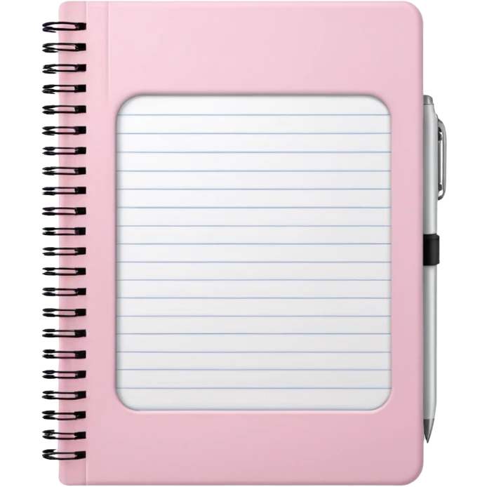 Light pink notebook  emoji