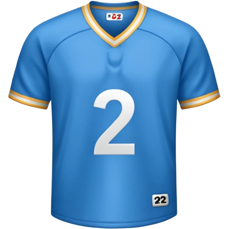 Jersey with number 22 emoji