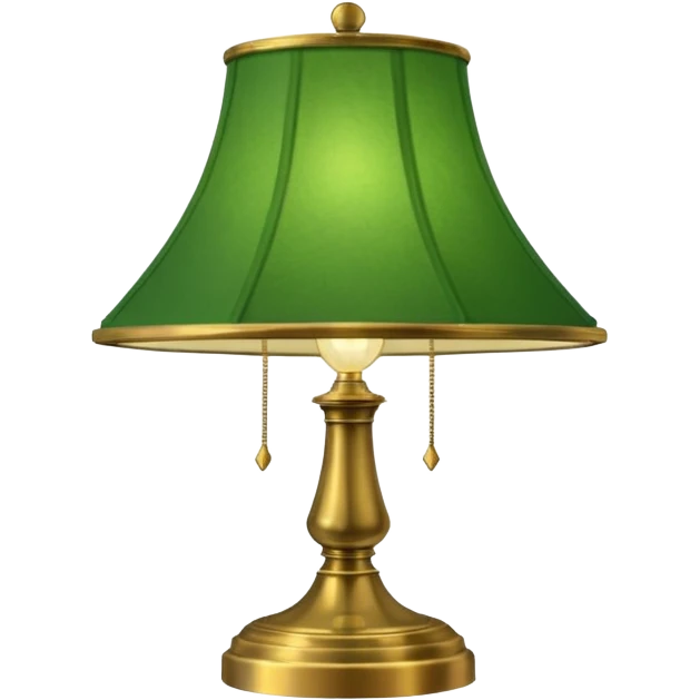 Vintage academia lamp emoji