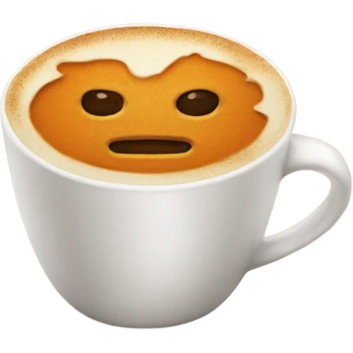 Realistic pumpkin latte emoji