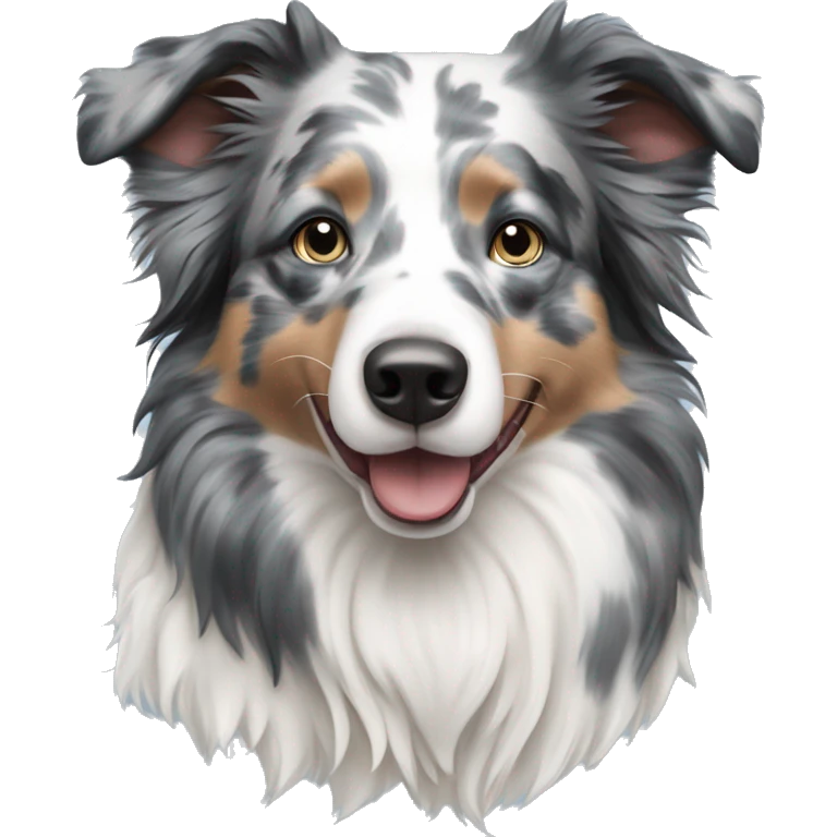 Blue Merle Border Collie  emoji