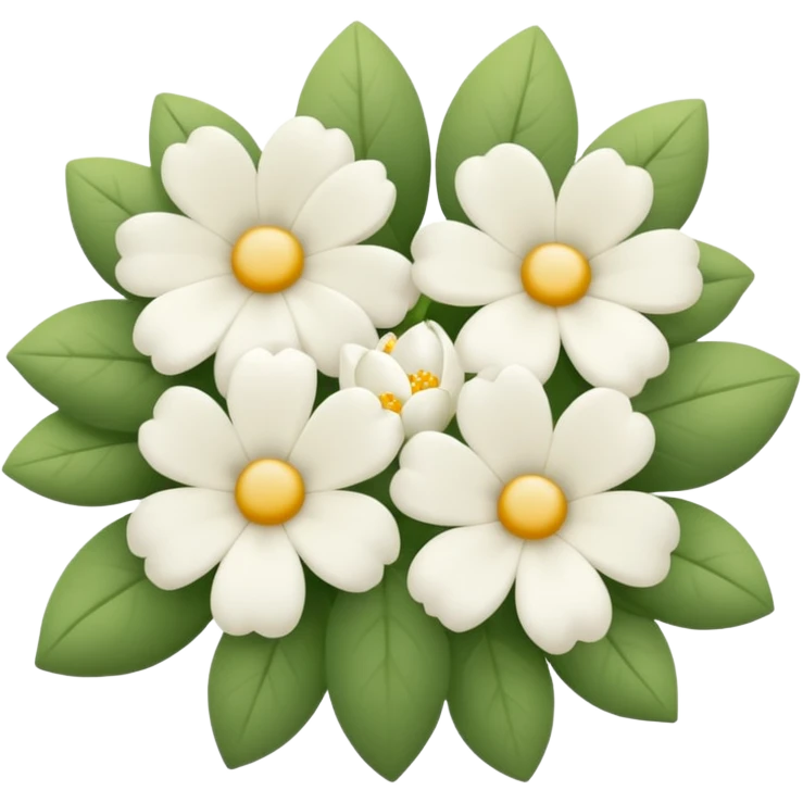 One White flowers  emoji