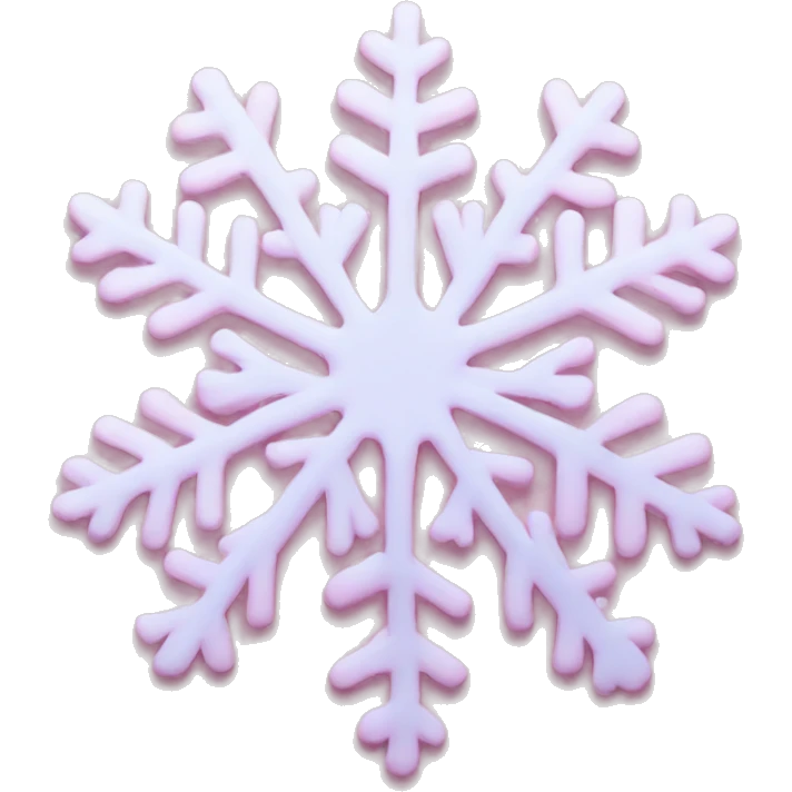pastel pink snowflake  emoji