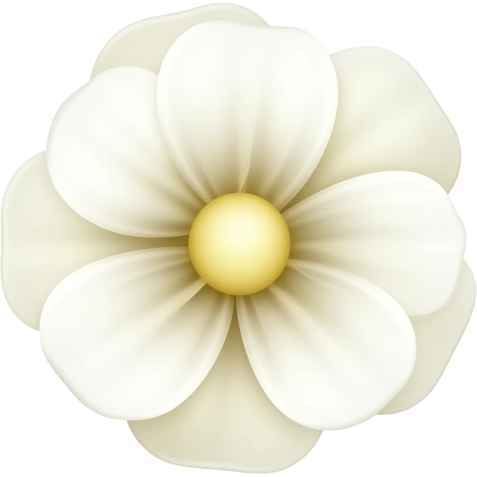 milky color flower emoji