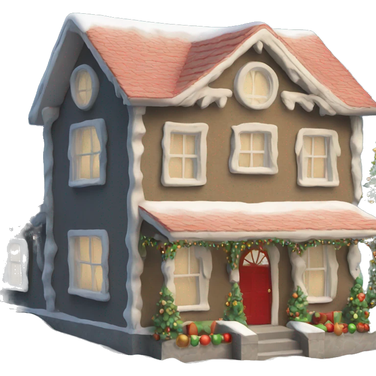 Christmas house emoji