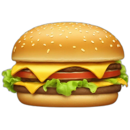 Chat qui mange un burger emoji