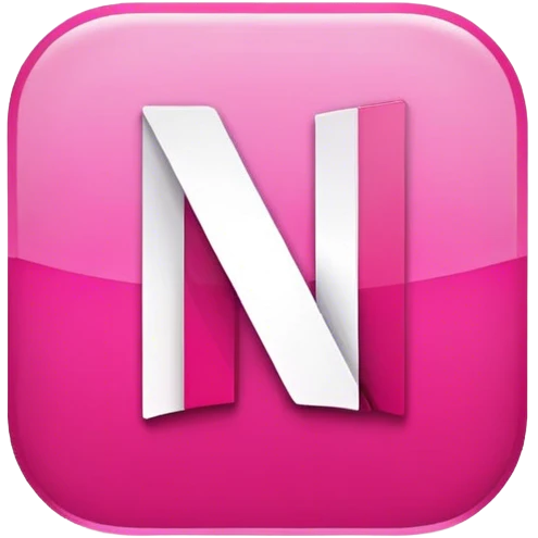 Pink Netflix logo emoji
