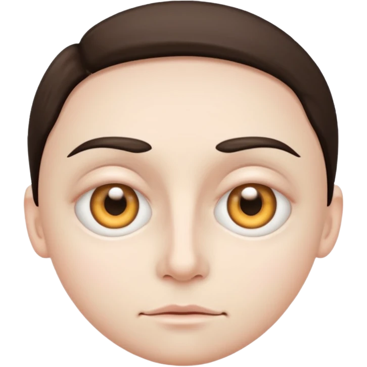 blank face with eye bags emoji
