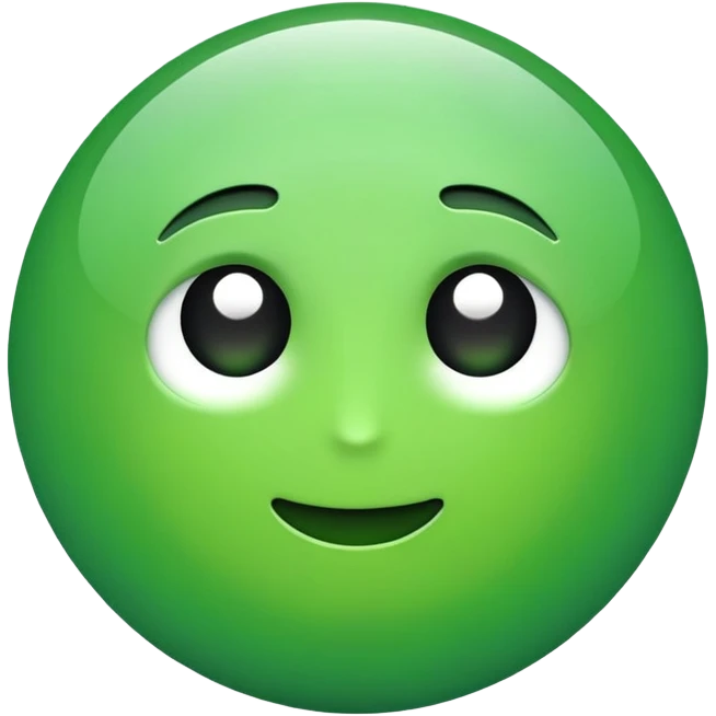  1 in green color emoji