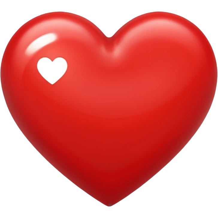 Create a heart (love) reaction emoji for a new social media app emoji