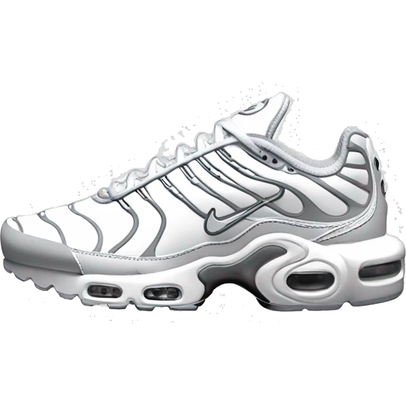 nike air max plus full white emoji