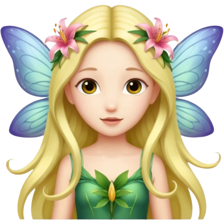 Lily wings,Flower Fairy. emoji