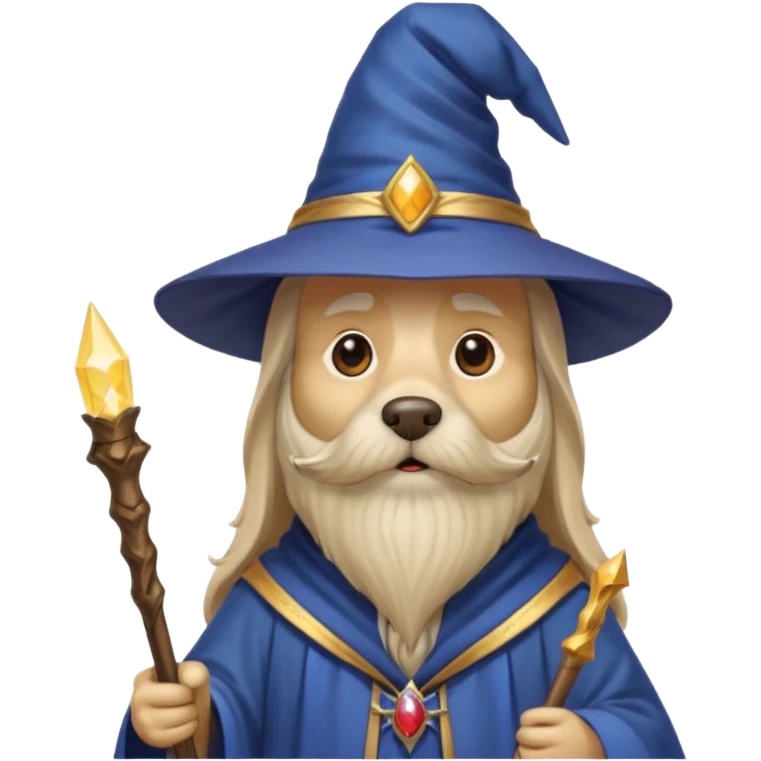 Dog wizard emoji