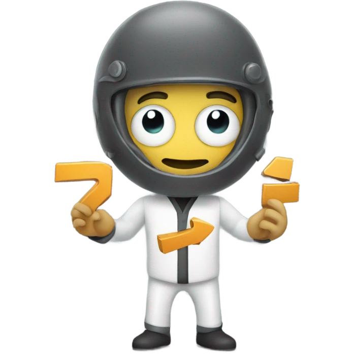 Holding sign that says mech fault  emoji