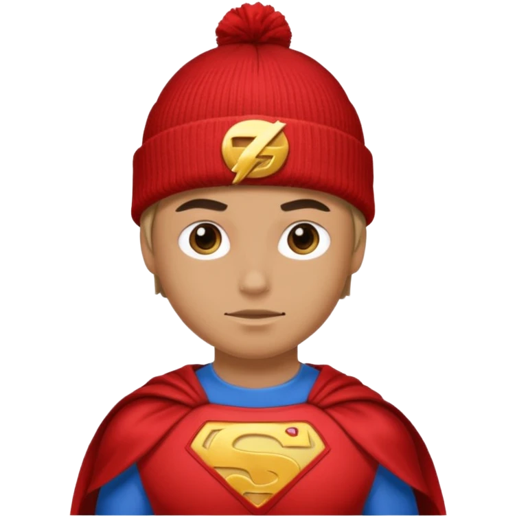 superhero with beanie emoji