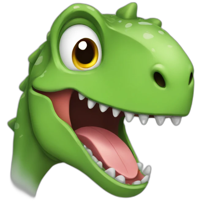 Dinosaur crying with laughter emoji
