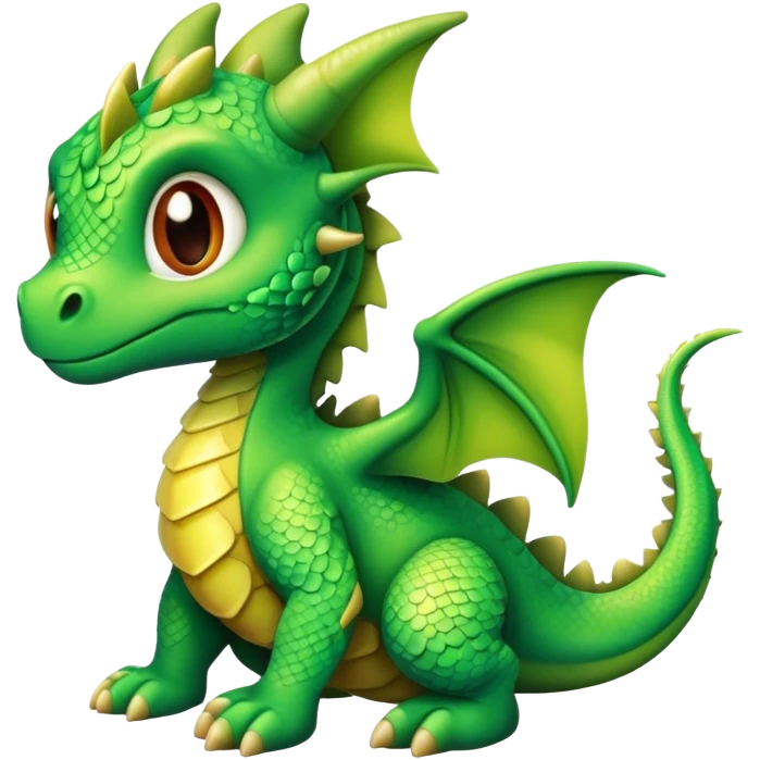 Head Baby dragon emoji