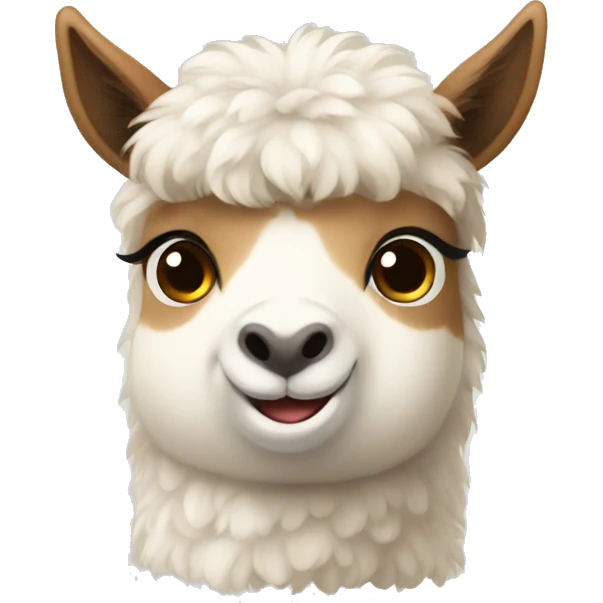 Cute Alpaka emoji