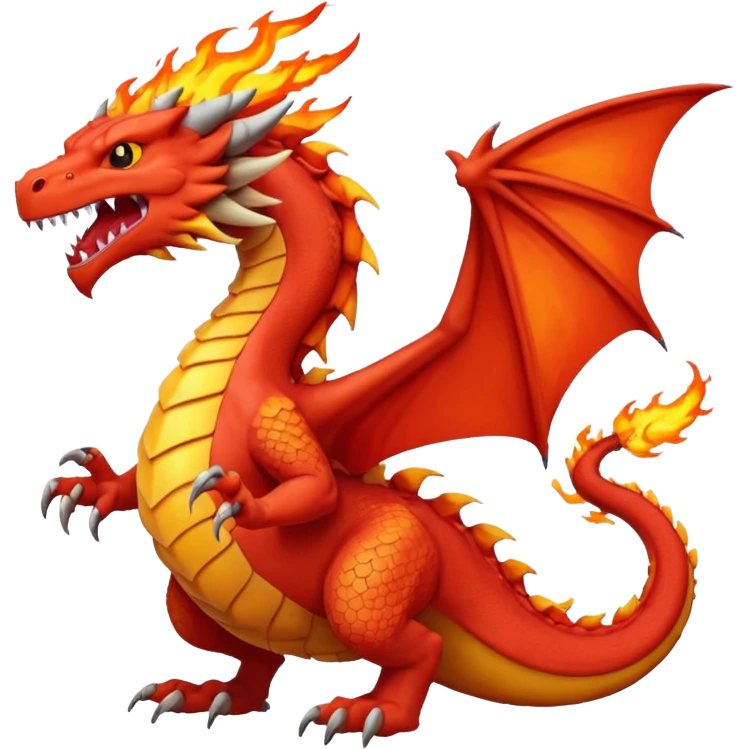 Red pokemon dragon  emoji