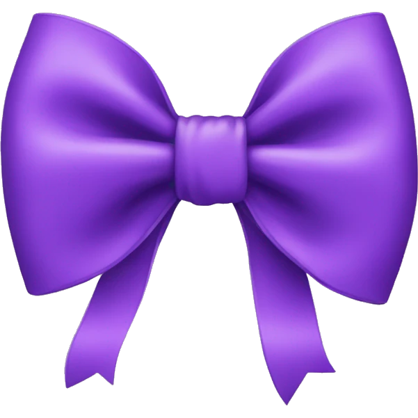 purple bow emoji