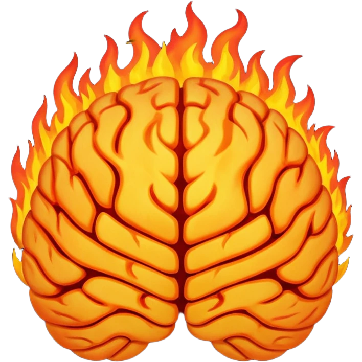 brain on fire emoji