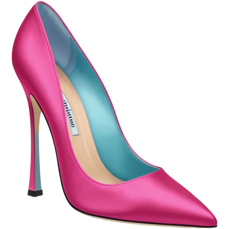 manolo blahink 90's satin pump emoji
