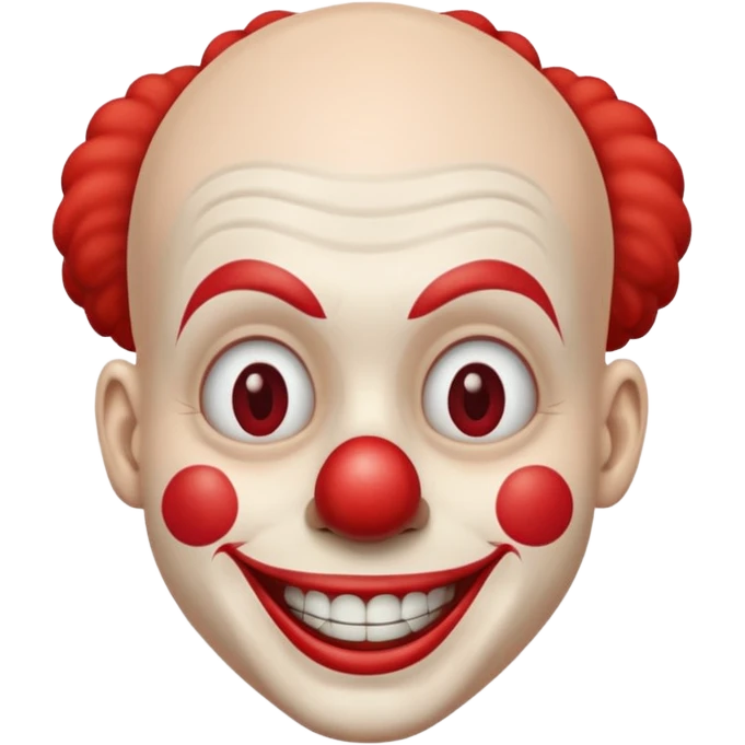 clown without hair emoji