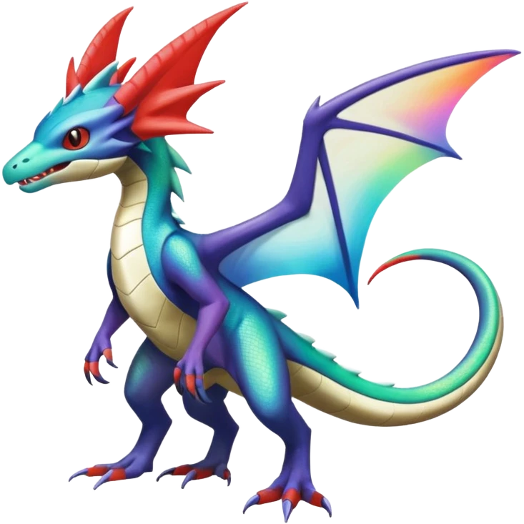 Shiny Noivern-Salandit-Latios-Flygon-Fakémon-hybrid-creature (full body)  emoji