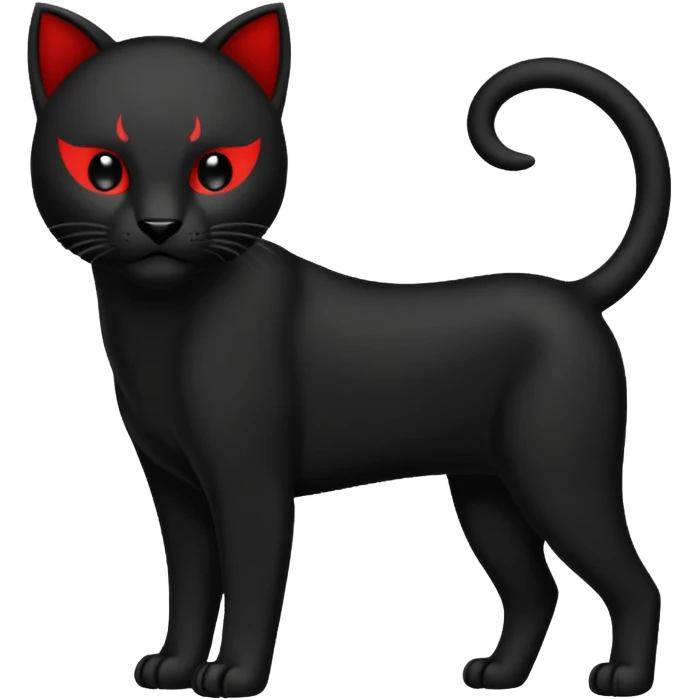 Pantera negra cuerpo pequeña tipo whatsapp silueta emoji