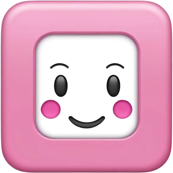 Pink square with 'OK' text emoji