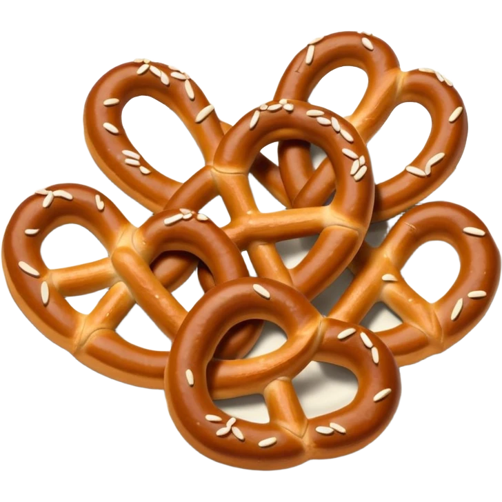 Plate of Pretzel emoji