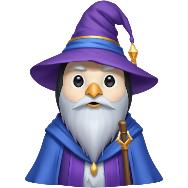 Penguin Wizard emoji