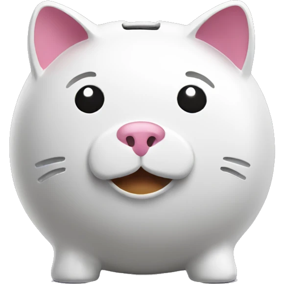 cat piggy bank emoji