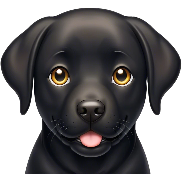 Black Labrador ￼ emoji