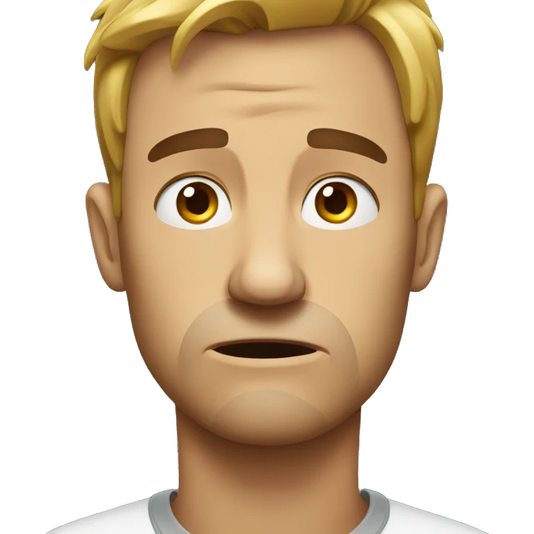 Worried man emoji