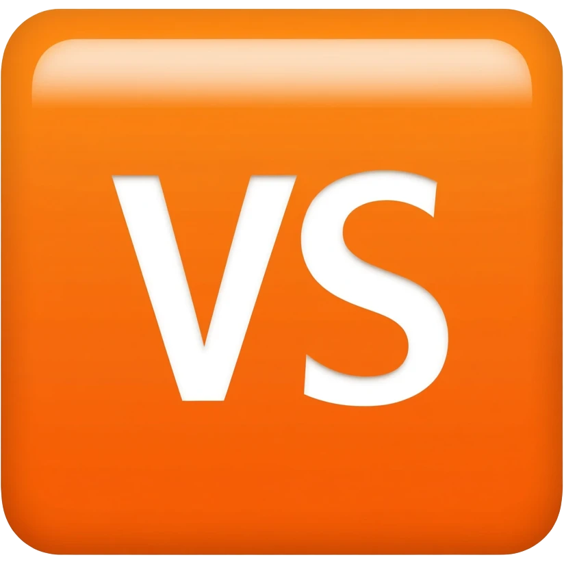 Orange Square "VS" emoji