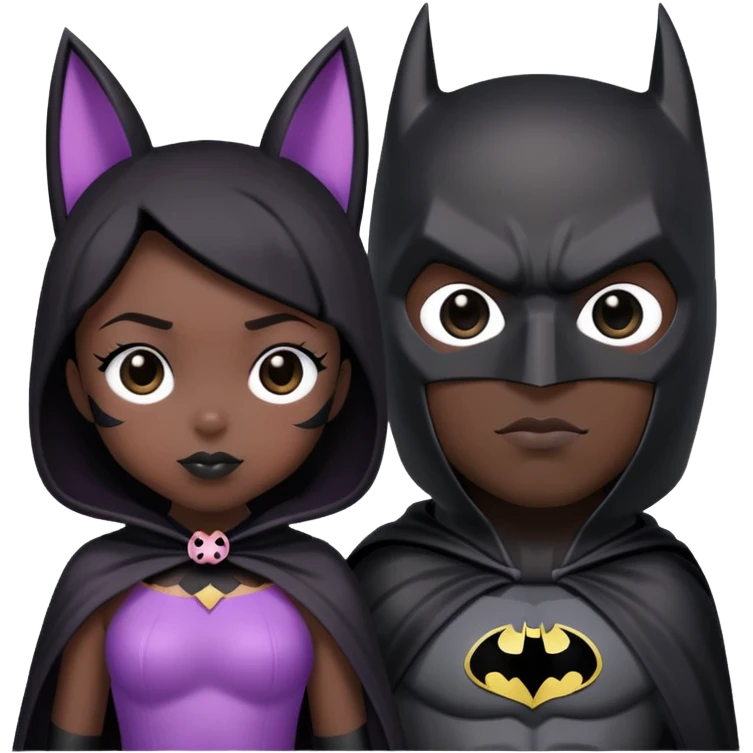 kuromi and batman emoji