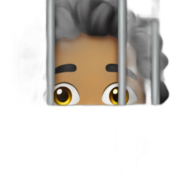 stuck in jail cell emoji