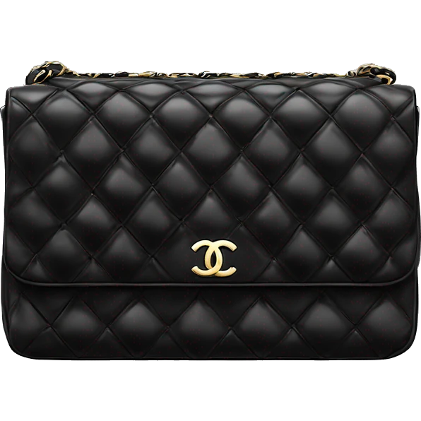 Chanel bag  black ￼ emoji